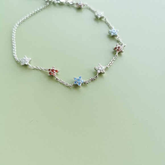 Kendra Scott Sierra Star Crystal Chain Bracelet - Silver - Picture 5 of 5